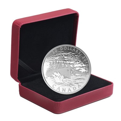 2015 $30 Fine Silver Coin - Canada's Merchant Navy - Click Image to Close